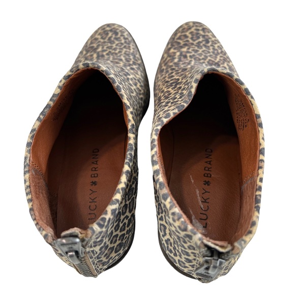 Lucky Brand Fai Cheetah Print Ankle Booties Size 5.5M - Picture 8 of 16